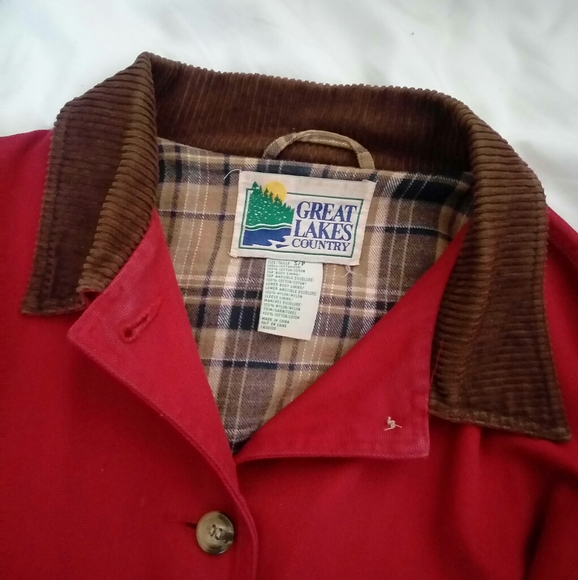 vintage red chore/barn coat - Picture 2 of 4